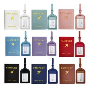 Passport Cover Pu Leather Travel Id Credit Card Passport Holder Packet Wallet Purse Bags Women Luggage Name Card Holder Tags - Car