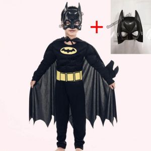 כל-בו Online תחפושות לפורים 2025 ילדי בני בת אדם תלבושות Batboy תחפושת טוטו Superhero קוספליי ילדים ליל כל הקדושים תלבושות תלבושות קומיקס Masquerade ערב