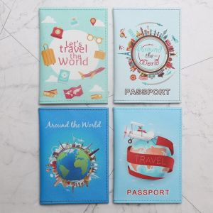 מוצרים חמים לרכישה כיסויים לדרכונים הגעה חדשה מפת עולם דרכון כיסוי של דרכון ארנק נקבה זכר דרכון מחזיק מגן Pochette Passeport מגן